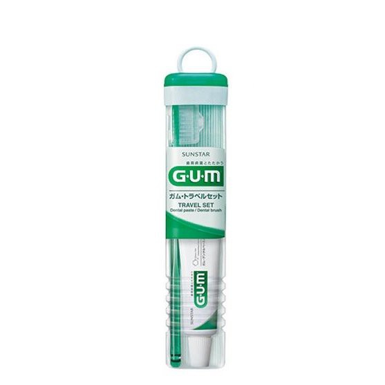 Set bàn chải và kem đánh răng du lịch GUM Sunstar đủ màu (Giao ngẫu nhiên)