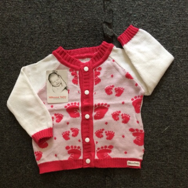 Áo len cài khuy Momma 1 lớp cho bé