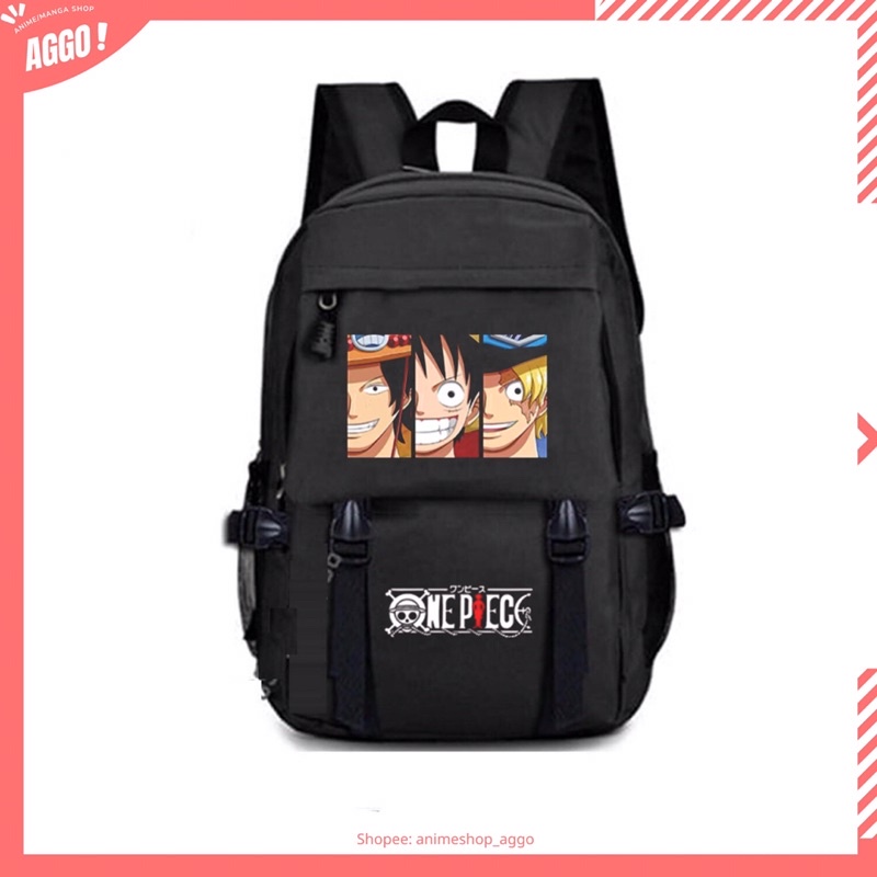 Balo Đi Học Anime Manga One Piece - Đảo Hải Tặc, Balo Monkey D.Luffy Mẫu Mới Chất Đẹp Cực Hot