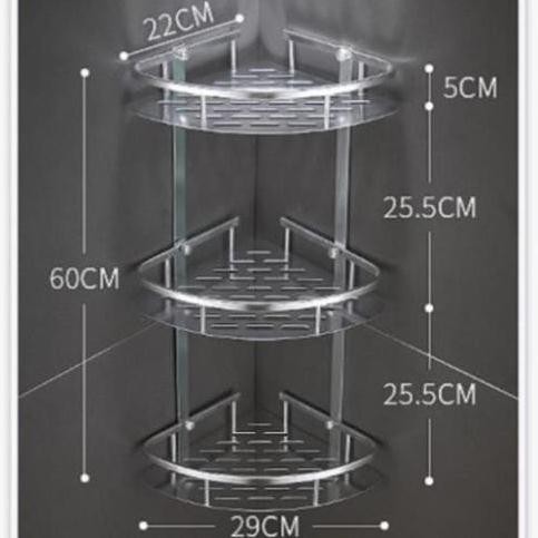 ⚡ĐA DẠNG MẪU MÃ⚡Kệ Nhà Tắm Inox Sáng Bóng. Keo Dán Chắc Chắn, Chống Nước, Không Cần Khoan Tường