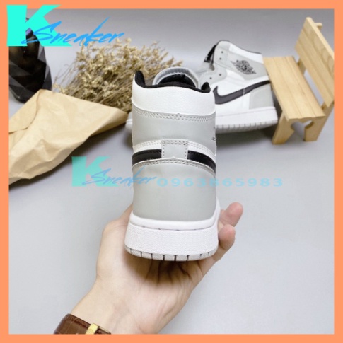 Giày Thể Thao Nam Nữ Jordan JD1 High Xám Cổ Cao Hàng đẹp Thời Trang Full Box Bill | BigBuy360 - bigbuy360.vn