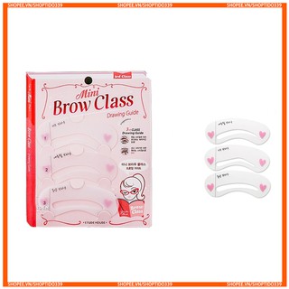 Khung kẻ chân mày bộ 3 mini Brow class drawing guide