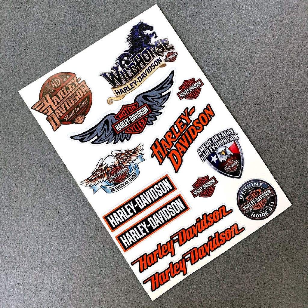 Miếng Dán Logo Harley-Davidson Trang Trí Xe Mô Tô