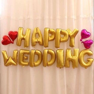 Set chữ HAPPY WEDDING