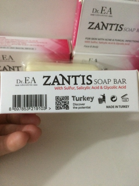 Xà Phòng Zantis Soap Bar dành cho da mụn lưng , viêm nang lông