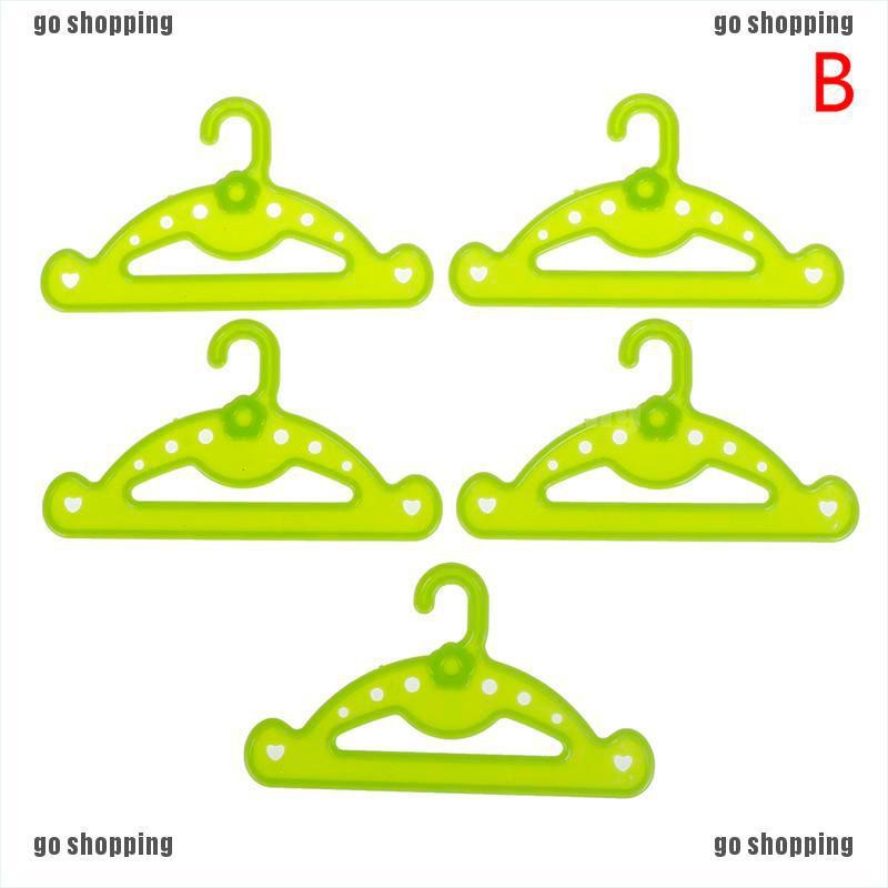 {go shopping}5pcs Hangers doll clothes accessories hanger fit 18 inch doll &amp;43cm doll