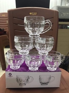 Bộ cốc thuỷ tinh 6 chiếc