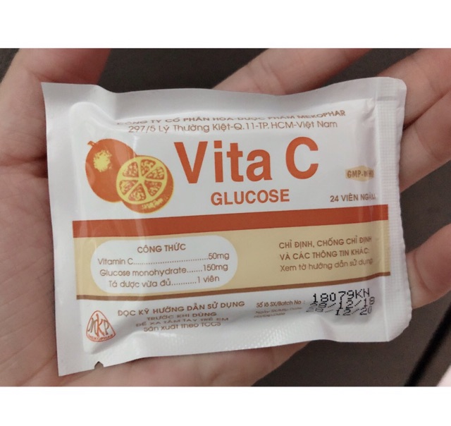 Kẹo ngậm Vita C ( Hộp 46 gói)