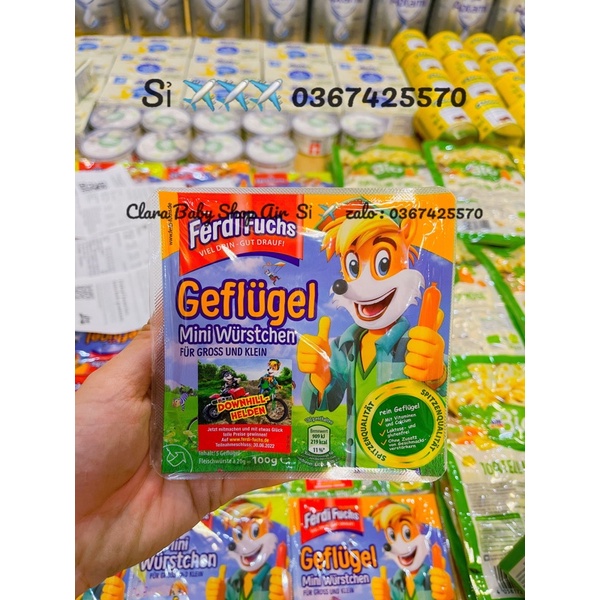 (Date 22/8/2023) Xúc xích ăn liền Ferdi Fuchs tươi từ thịt không chất bảo quản
