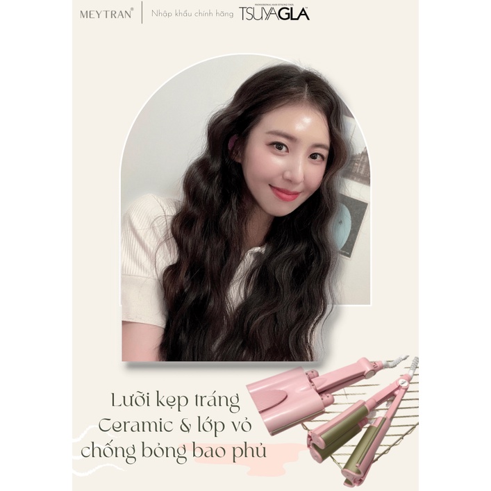 MÁY UỐN TÓC XOĂN SÓNG NƯỚC HÀN QUỐC 3 CÀNG TSUYAGLA