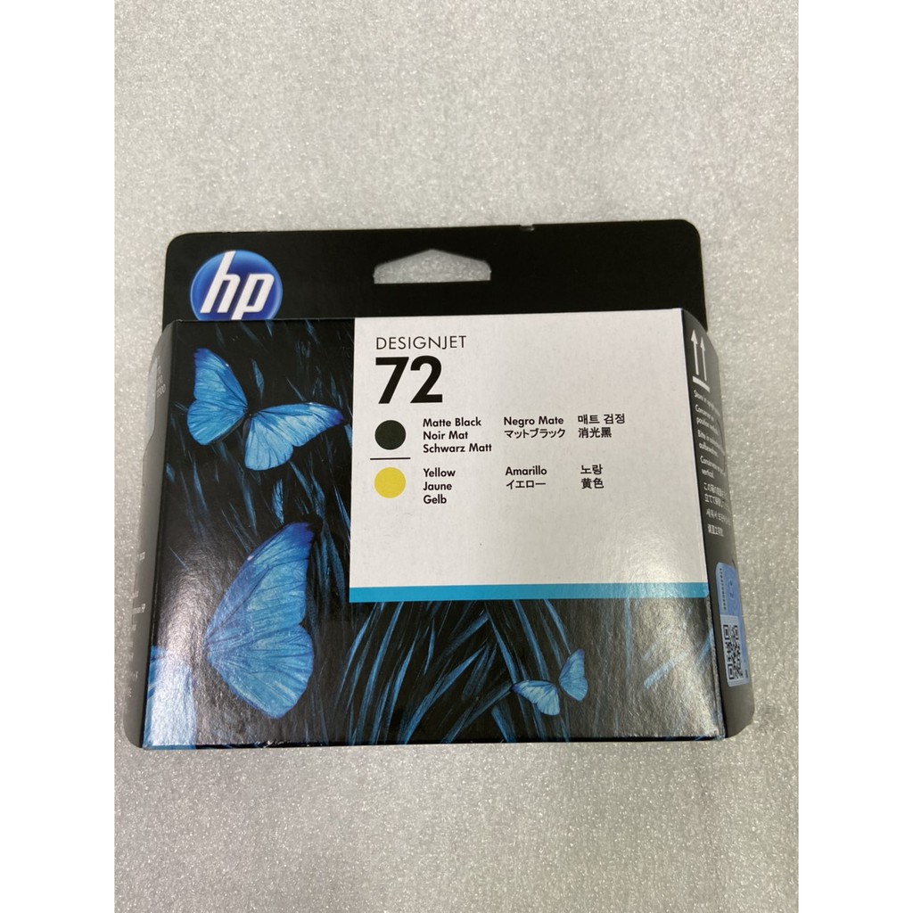 Đầu in phun hp 72 Matte Black and Yellow  - hàng chính hãng -   dùng cho máy khổ lớn HP T610, T790, T795, T110