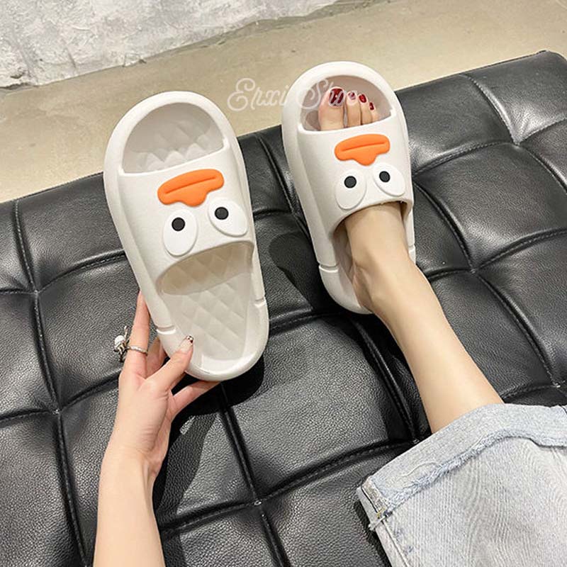 Dép Đi Trong Nhà Họa Tiết Vịt Hoạt Hình Dễ Thương Cho Nam Và Nữ
