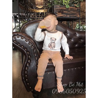 Bộ Len Gấu Cho Bé Size 66-90(5-13kg), Đồ Bộ Len Hàng Quảng Châu 0-3 tuổi