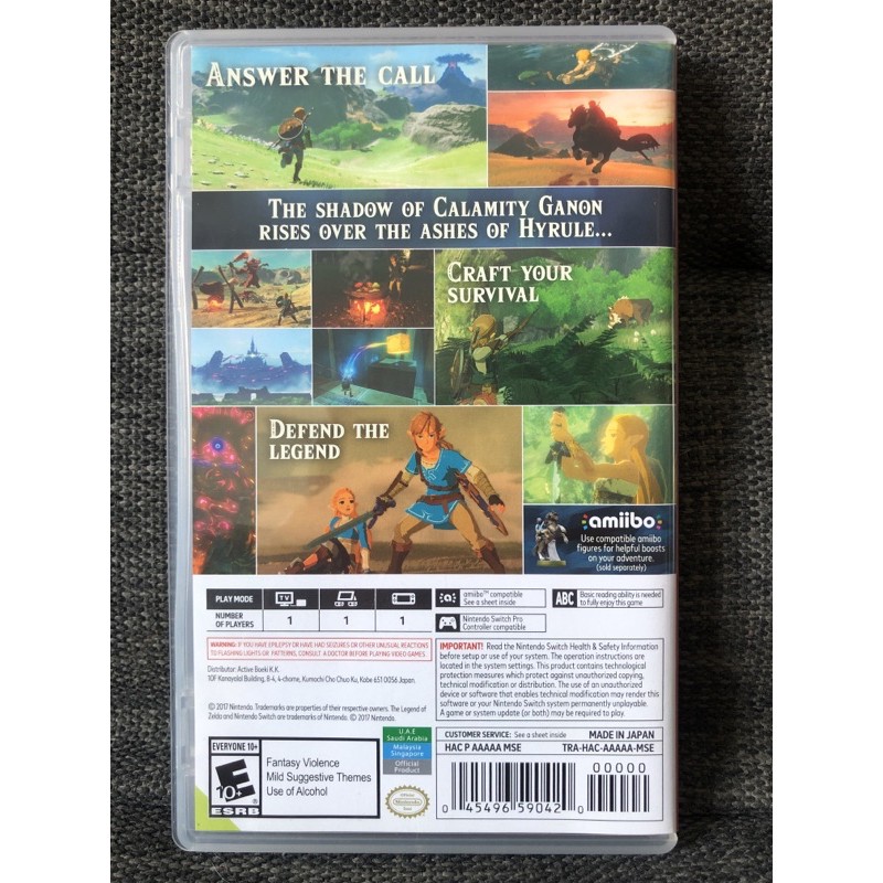 Hàng đẹp Zelda Breath Of The Wild used Nintendo Switch cũ 2nd hàng còn đẹp như mới | BigBuy360 - bigbuy360.vn