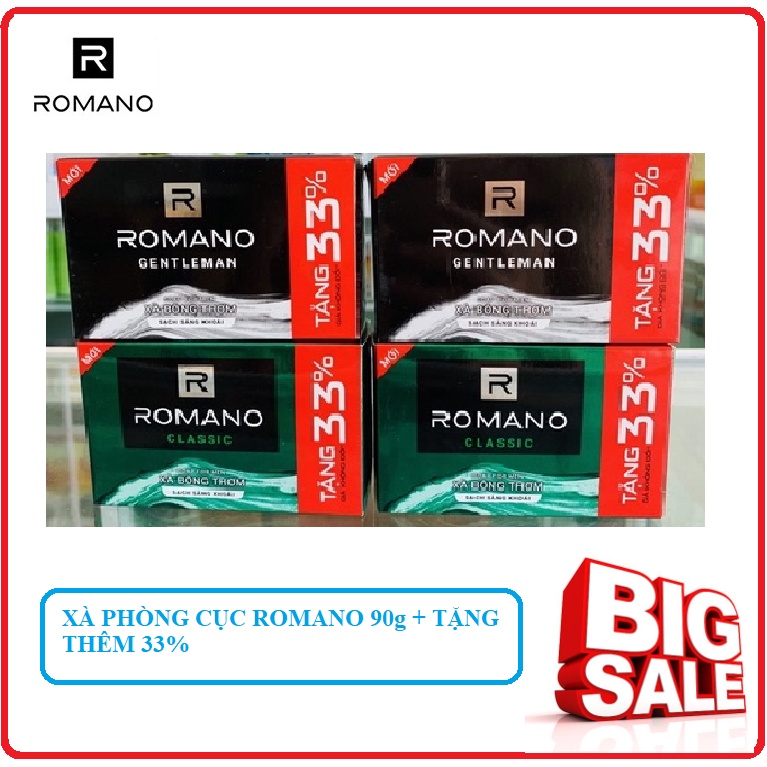 Xà Phòng ROMANO Hương Nước Hoa Cục 90g