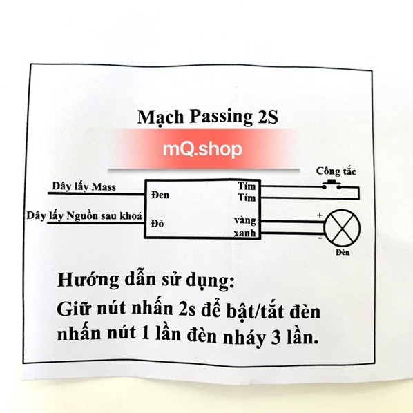 Mạch Pasing Cao Cấp 2s Mạch Passing Chất Lượng Cao