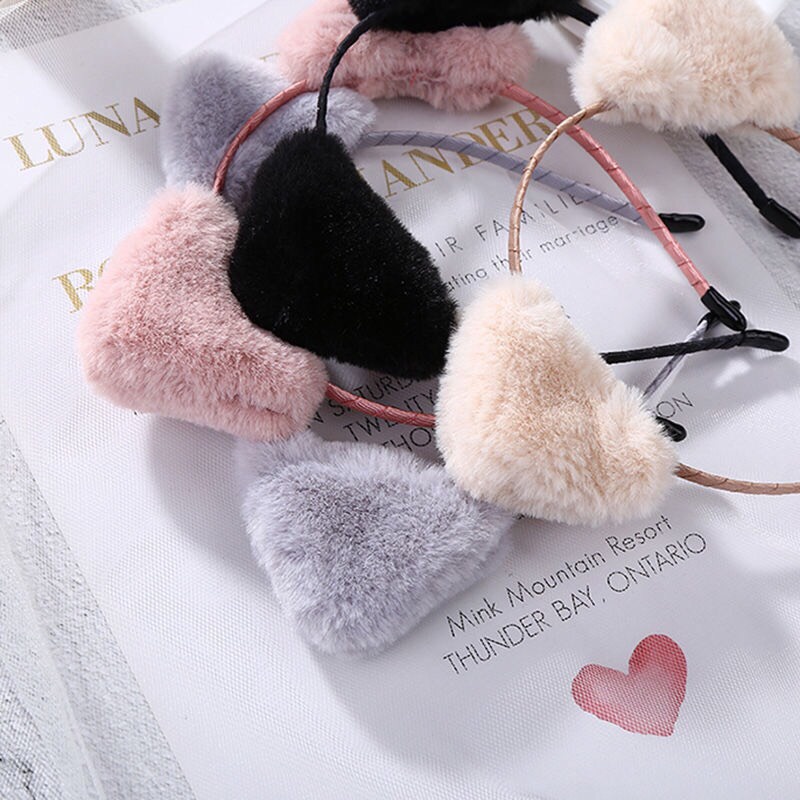 Bờm Lông tai Cáo, Lông Mịn, Bờm cài tóc hot trend, Băng Đô Cài Tóc