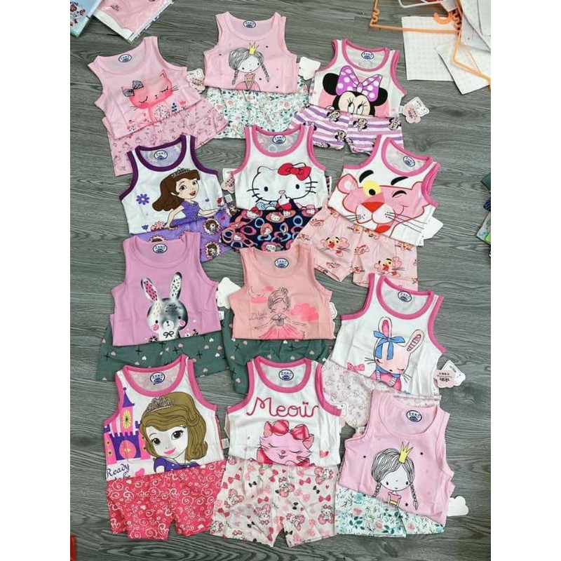 Bộ cotton quảng châu xuất bé trai v gái