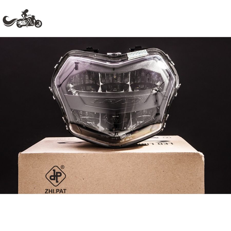 Đèn Pha Led Xe Lead 2 Tầng Bản 2013-2016 &amp; 2017-2018 Chính Hãng Zhi.Pat, Cao Cấp, Siêu Sáng. Màu Trắng Bạc &amp; Đen Khói