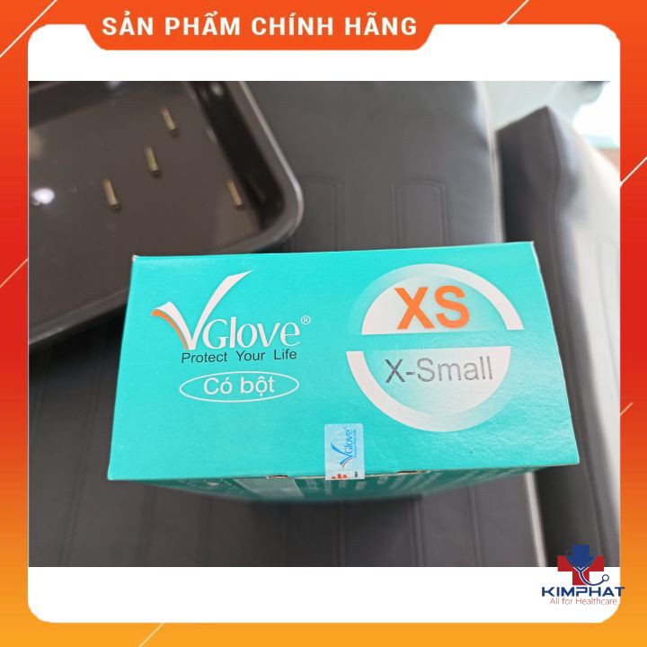 Găng Tay Y Tế Có Bột Vglove [ Hộp 100 Chiếc ]