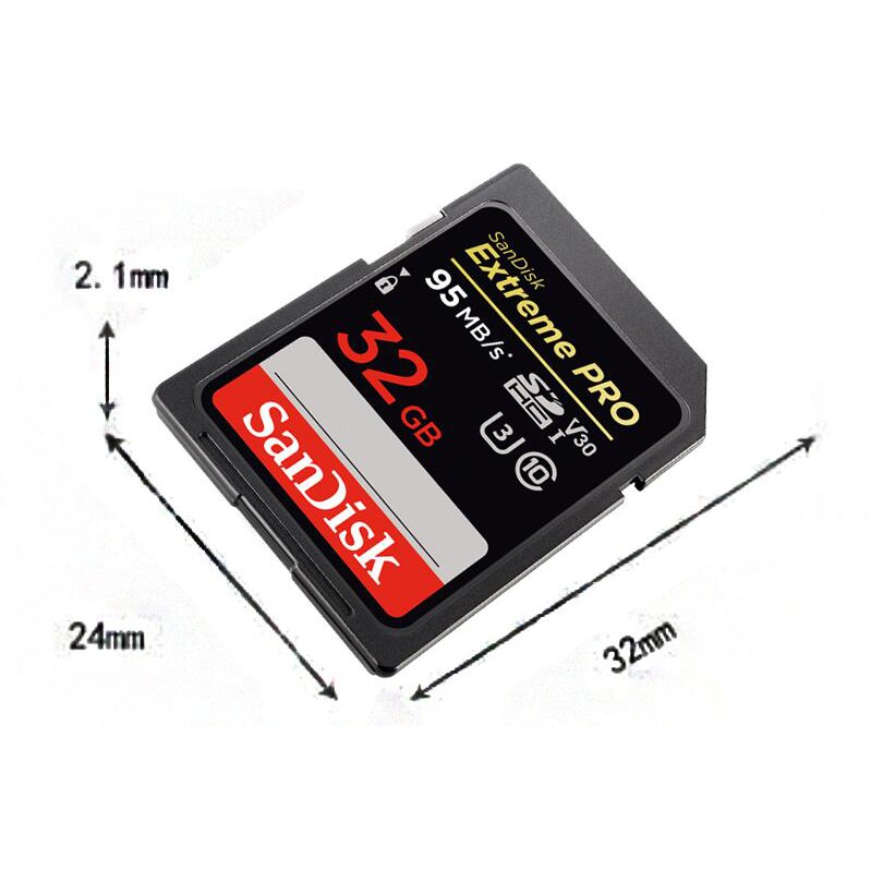 Thẻ Nhớ Sandisk Extreme Pro Sdhc 32gb 64gb 128gb 95mb / S U3