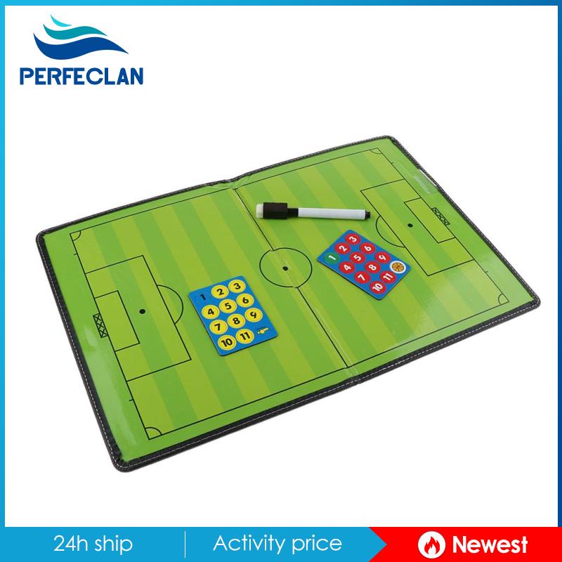 [Perfeclan] Bảng Kẹp Huấn Luyện Chiến Thuật Bóng Đá Có Nam Châm Có Thể Gập Lại