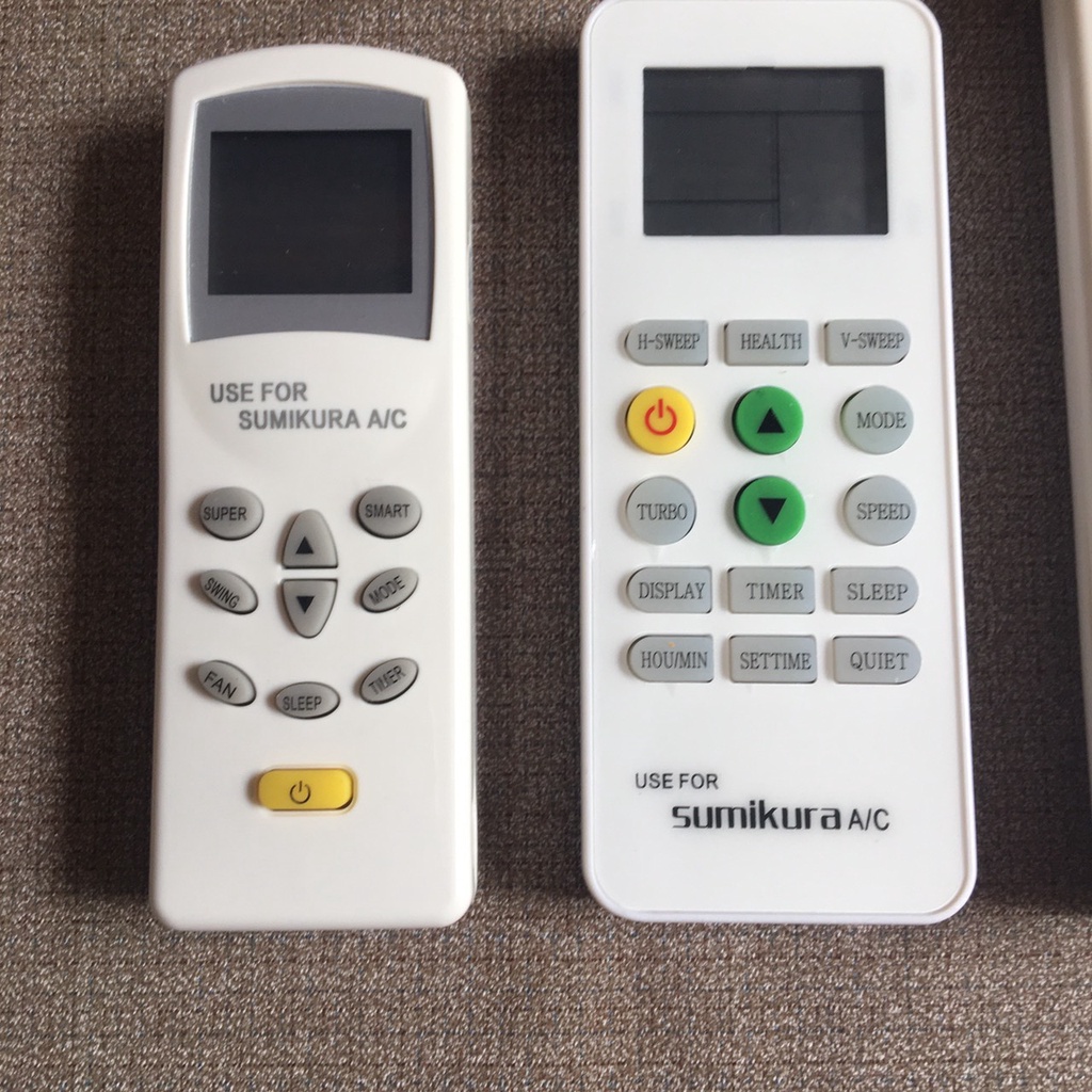 Remote điều khiển điều hòa Sumikura các dòng 1 chiều và 2 chiều