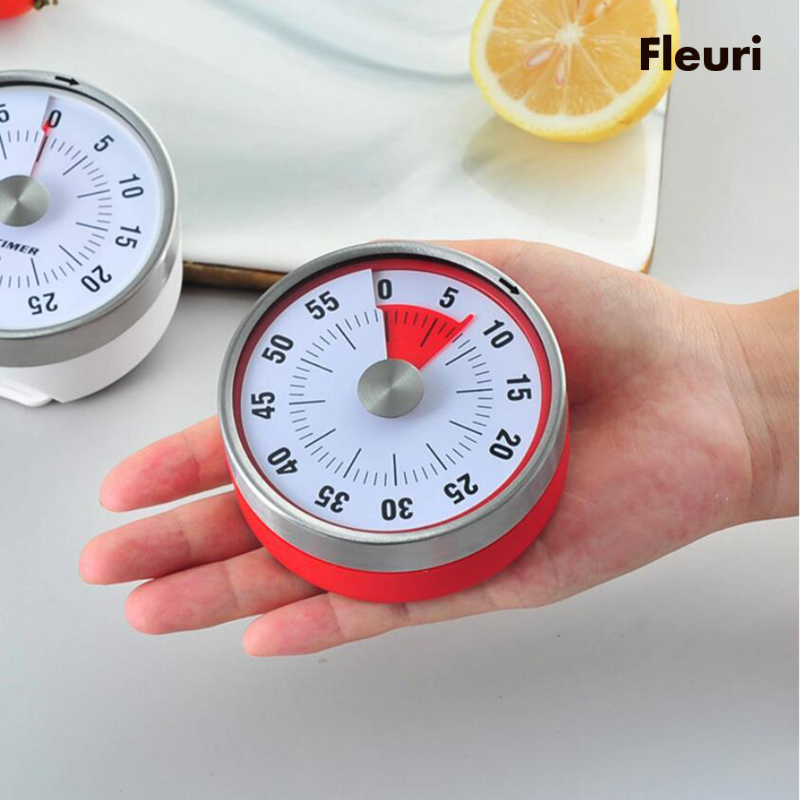 Đồng Hồ Hẹn Giờ Nấu Ăn Hình Tròn 3 Inch Tiện Dụng Cho Nhà Bếp