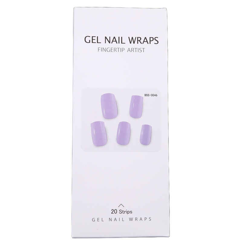 Set 20 Miếng Dán Gel Bán Nguyệt Trang Trí Móng Tay