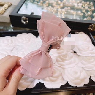 Kẹp dọc tạo phồng tóc nơ lụa viền cao cấp