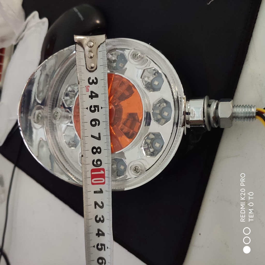 Đèn Led nóc Thái Lan 1 mặt hoặc 2 mặt nhựa ABS mạ crom sáng bóng đẹp chậy điện 12v - 24v