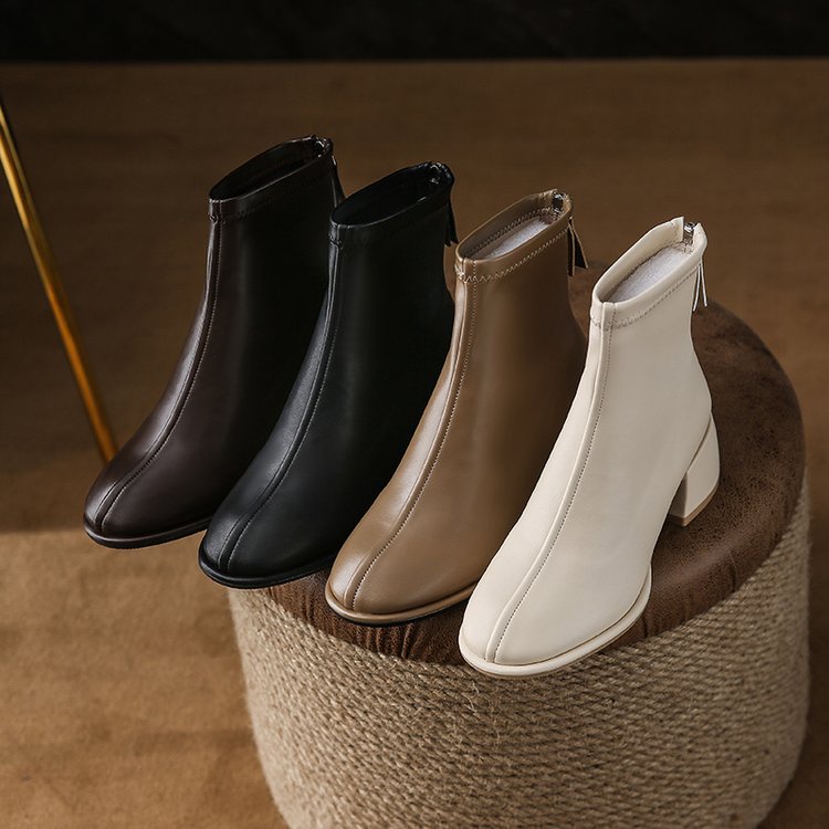 Giày Boot Cổ ThấP Đế Cao ThờI Trang Cho Nữ Size 34-43