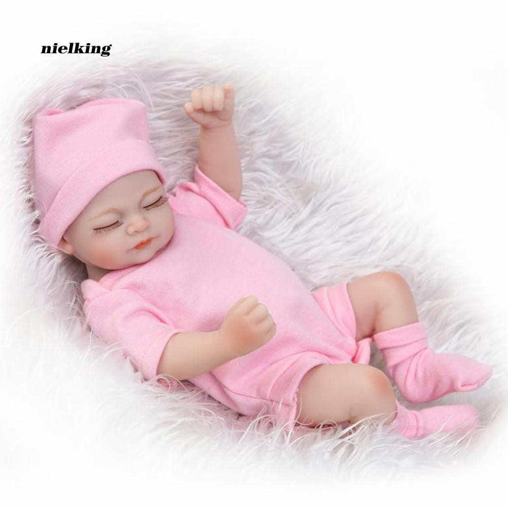 Búp bê em bé bằng silicone 10 inch giống hệt như thật
