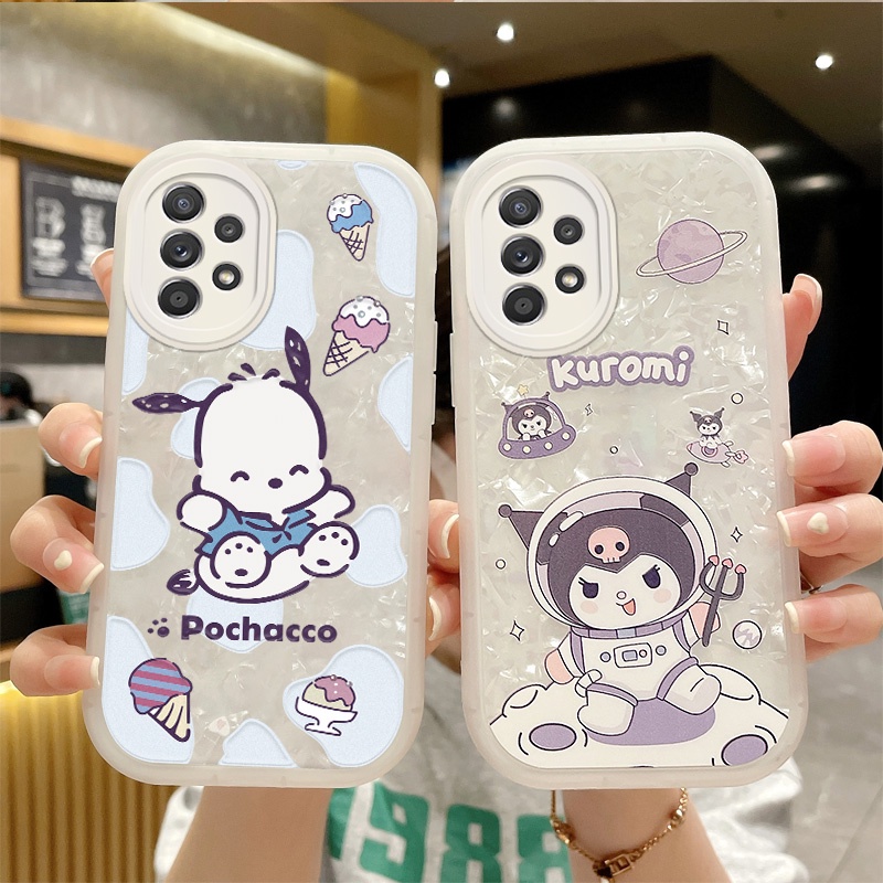 Cute Shell Pattern Bear Rabbit Phone Case For Samsung Galaxy A52 4G A52 5G A52s 5G A32 4G A50 A30s A50s A22 4G M22 4G M32 4G A51 4G A02s A03s Shockproof Soft Back Cover