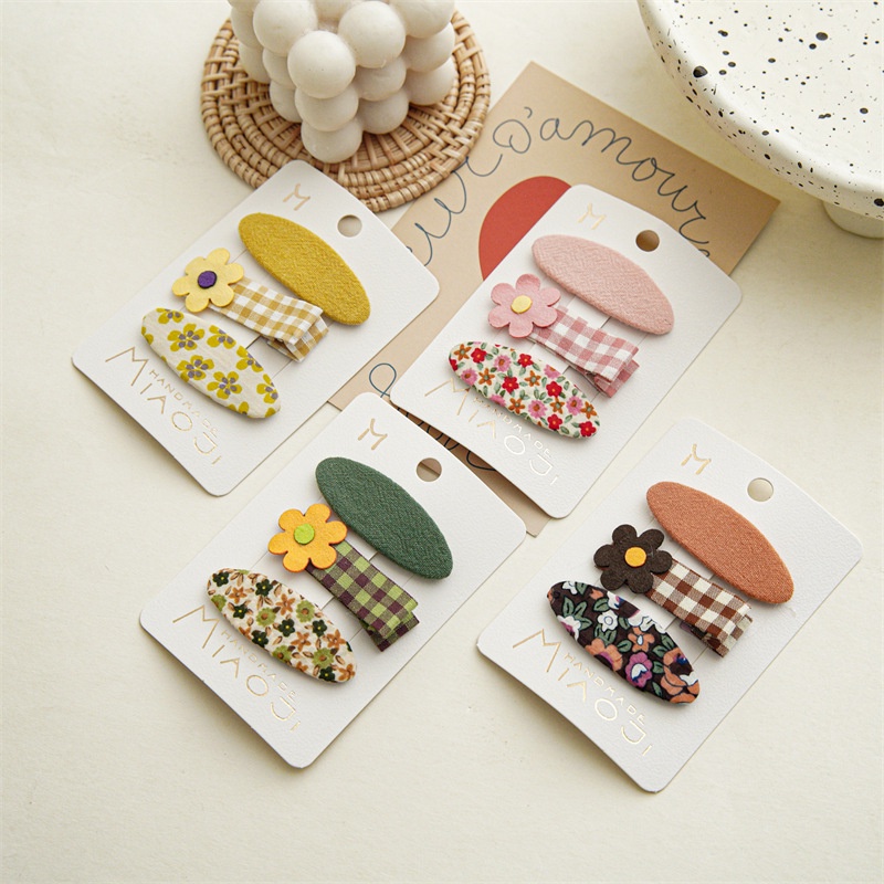 Bộ Kẹp Tóc BB Họa Tiết Hoạt Hình Dễ Thương Thời Trang Mùa Hè Cho Bé Gái