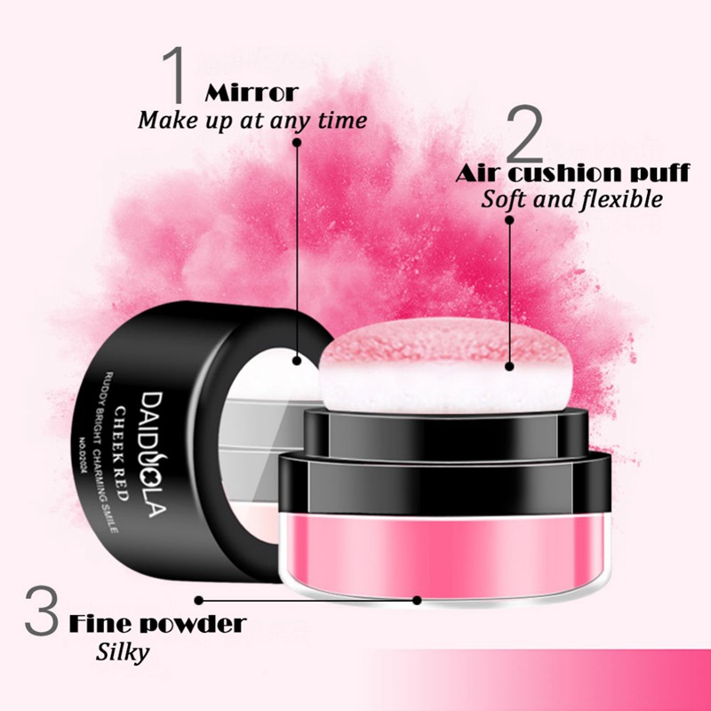 Hộp phấn má hồng làm sáng tông da, bền màu đi kèm đệm xốp mềm tiện lợi | BigBuy360 - bigbuy360.vn