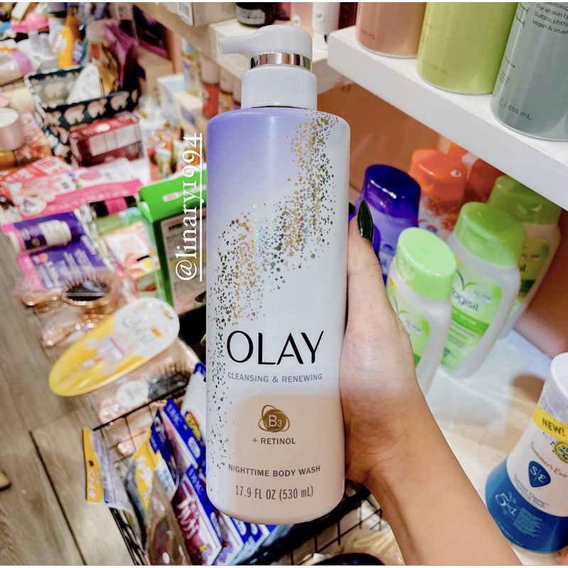 Sữa Tắm &amp; Kem Dưỡng Collagen Sáng Da Olay - 530ml