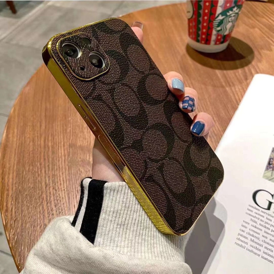 Ốp Điện Thoại Da Cao Cấp Phong Cách Âu Mỹ Cho iphone 13 11 12 14 pro max xr 7p