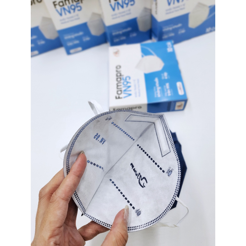 COMBO 50 - 100 Khẩu trang 4 lớp Famapro VN95  - Hộp 10 cái