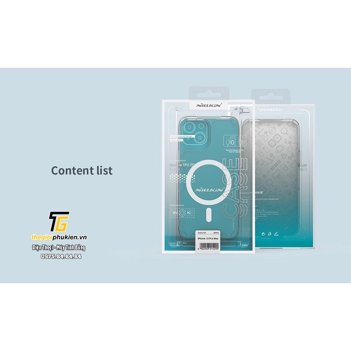 Ốp lưng silicon dẻo trong suốt chống sốc iPhone 13 Pro, iPhone 13 Pro Max chính hãng Nillkin Nature