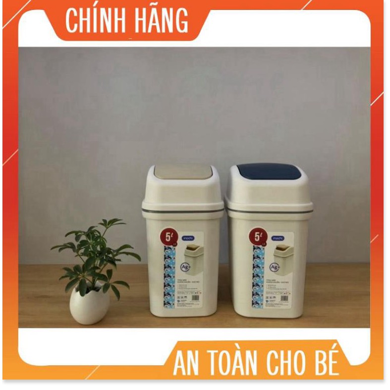 Thùng rác nắp lật Inochi 5L (tiêu chuẩn Nhật Bản)