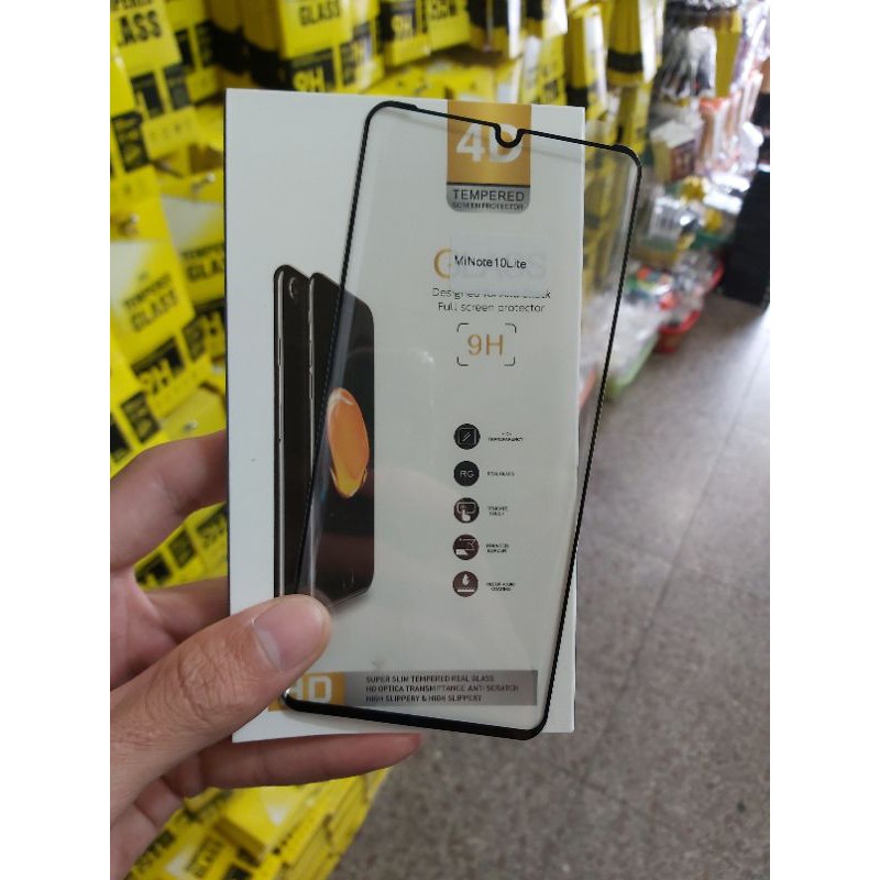 Kính cường lực 4D Full màn cho Xiaomi Mi Note 10 Lite Full màn hình