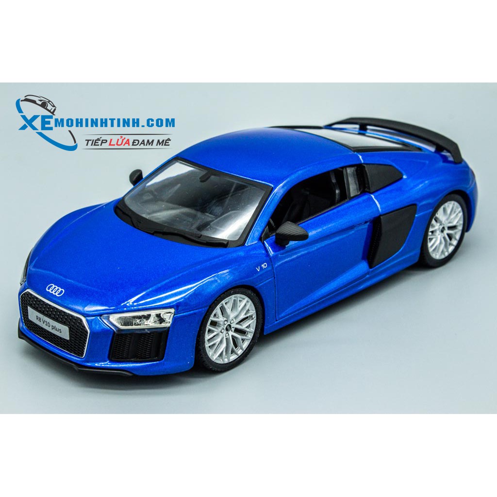 Xe Mô Hình Audi R8 Plus 1:24 Maisto (Xanh)