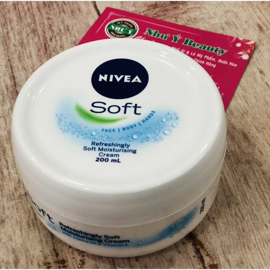 Kem Dưỡng Ẩm Nivea Của Đức Refreshingly Soft Moisturising Cream Face Body & Hand 200ml.