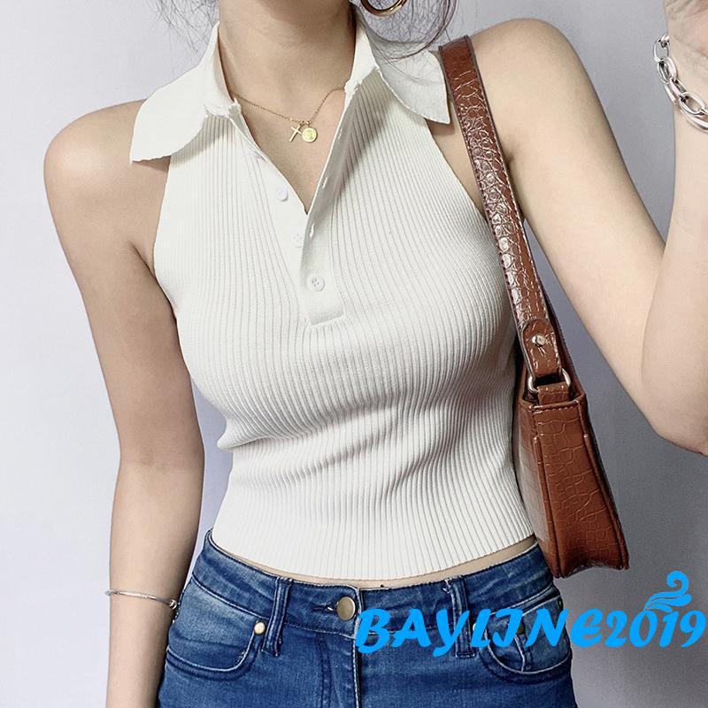 Áo Lửng Hai Dây Thời Trang Quyến Rũ Dành Cho Nữ