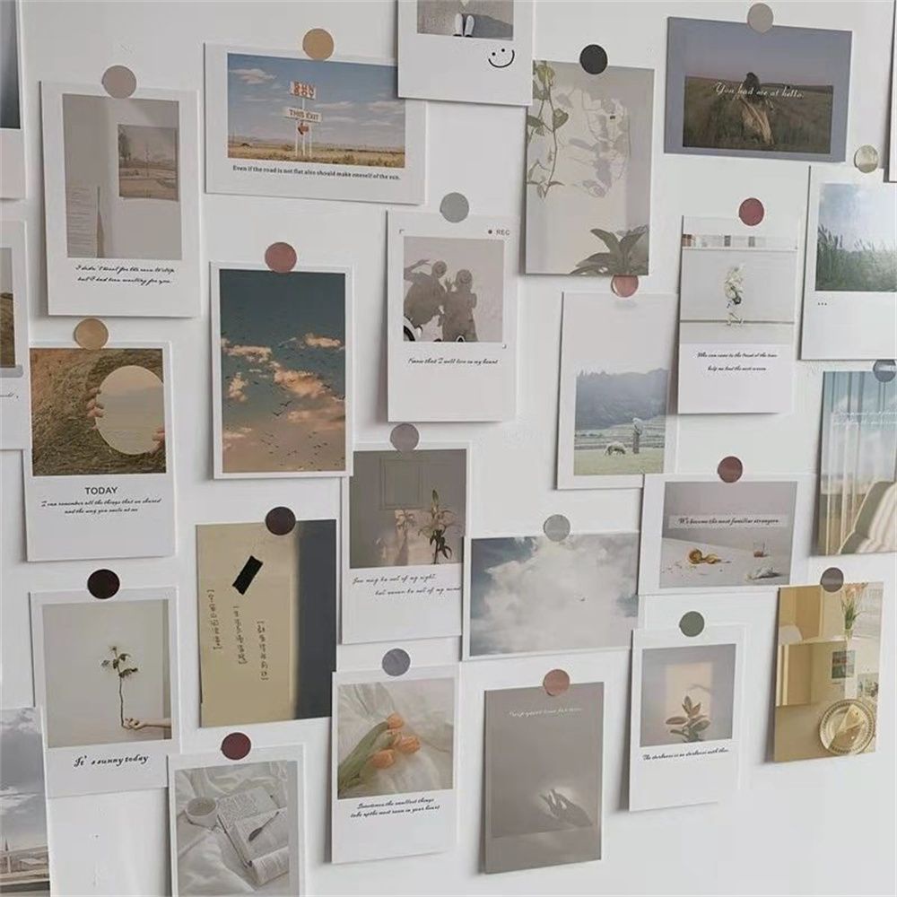 Bộ 30 Tấm Bưu Thiếp In Họa Tiết Nghệ Thuật Sáng Tạo Diy Làm Phụ Kiện Chụp Ảnh