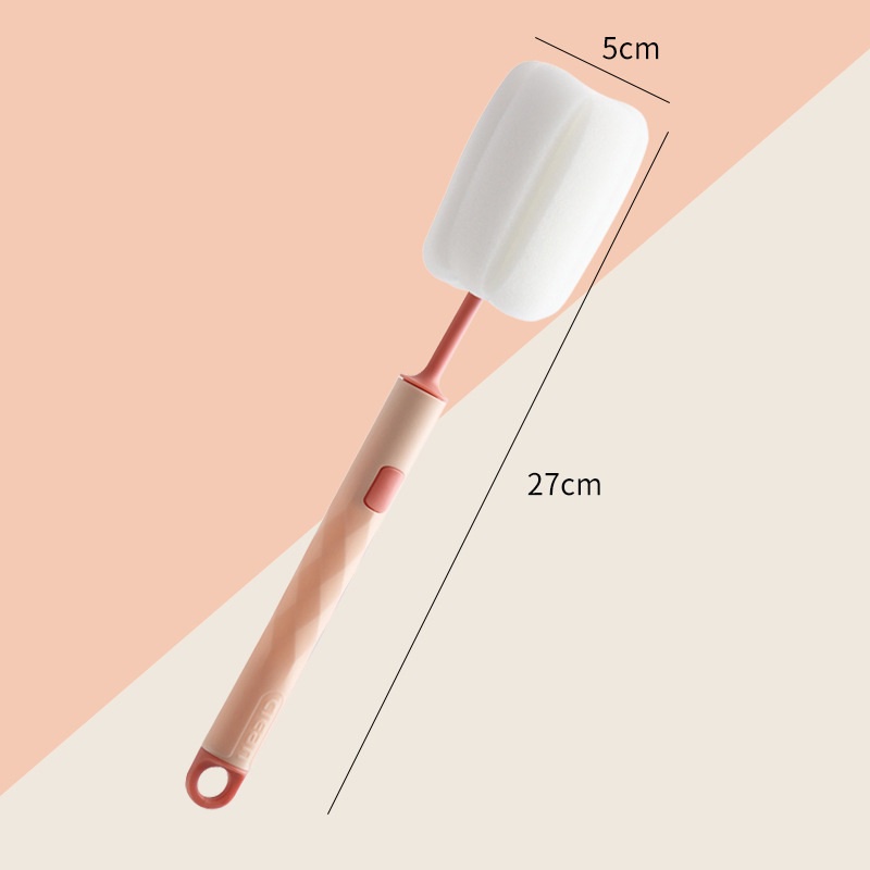 Bàn Chải Vệ Sinh Bình Sữa Em Bé Cán Dài Bằng Nhựa