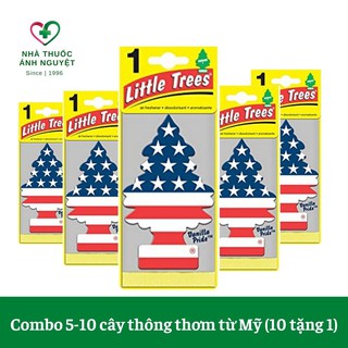 [Chính hãng] Combo 5 cây thông thơm mùi Vani Little Trees | Mua 10 tặng 1