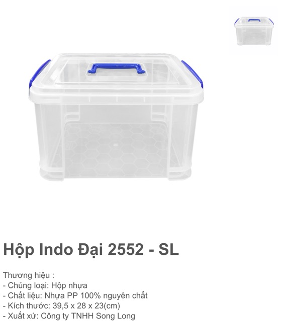 Hộp Nhựa Đựng Đồ Đa Năng Indo HSL