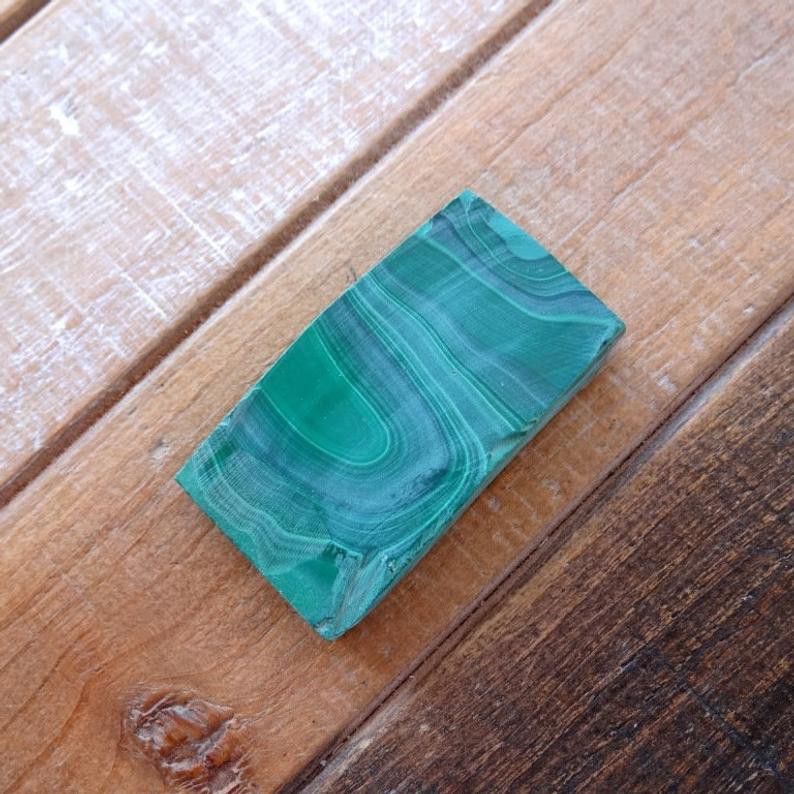 Đá Lông Công Malachite thô 100 gram